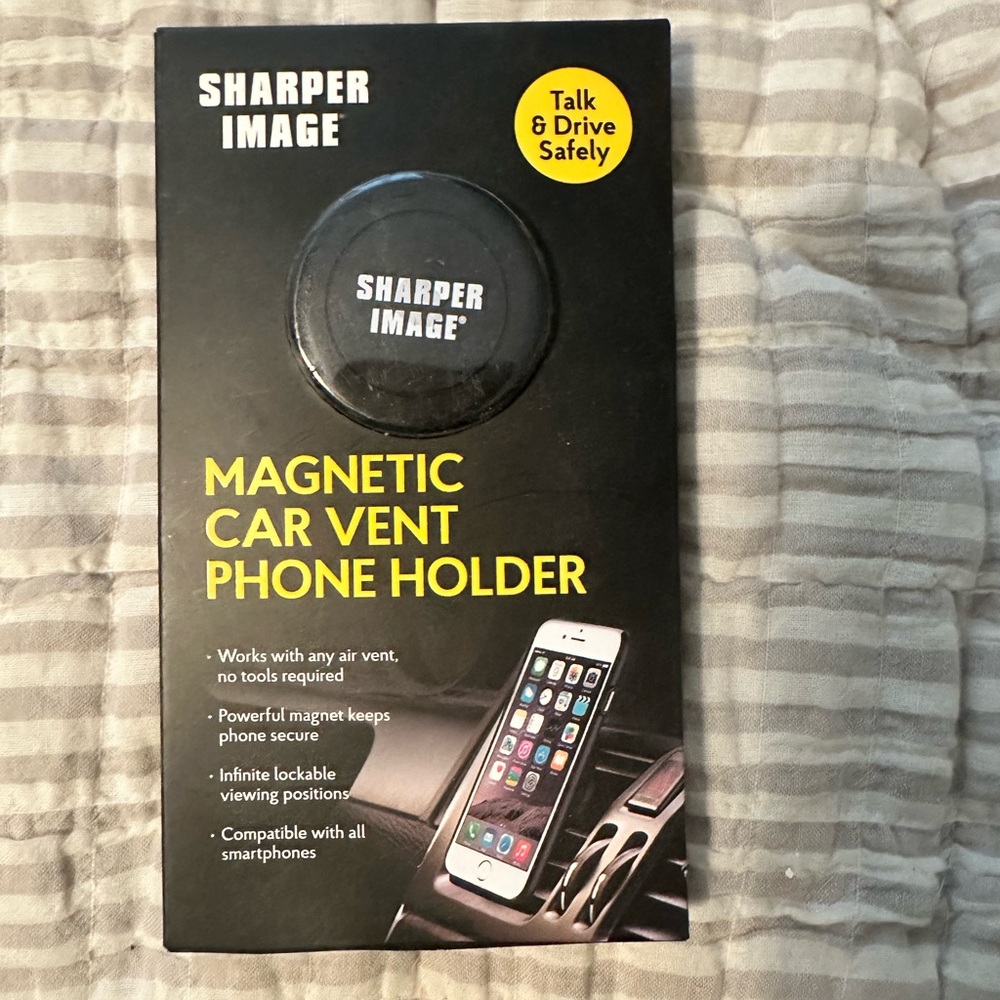 Sharper Image Magnetic Car Vent Phone Holder